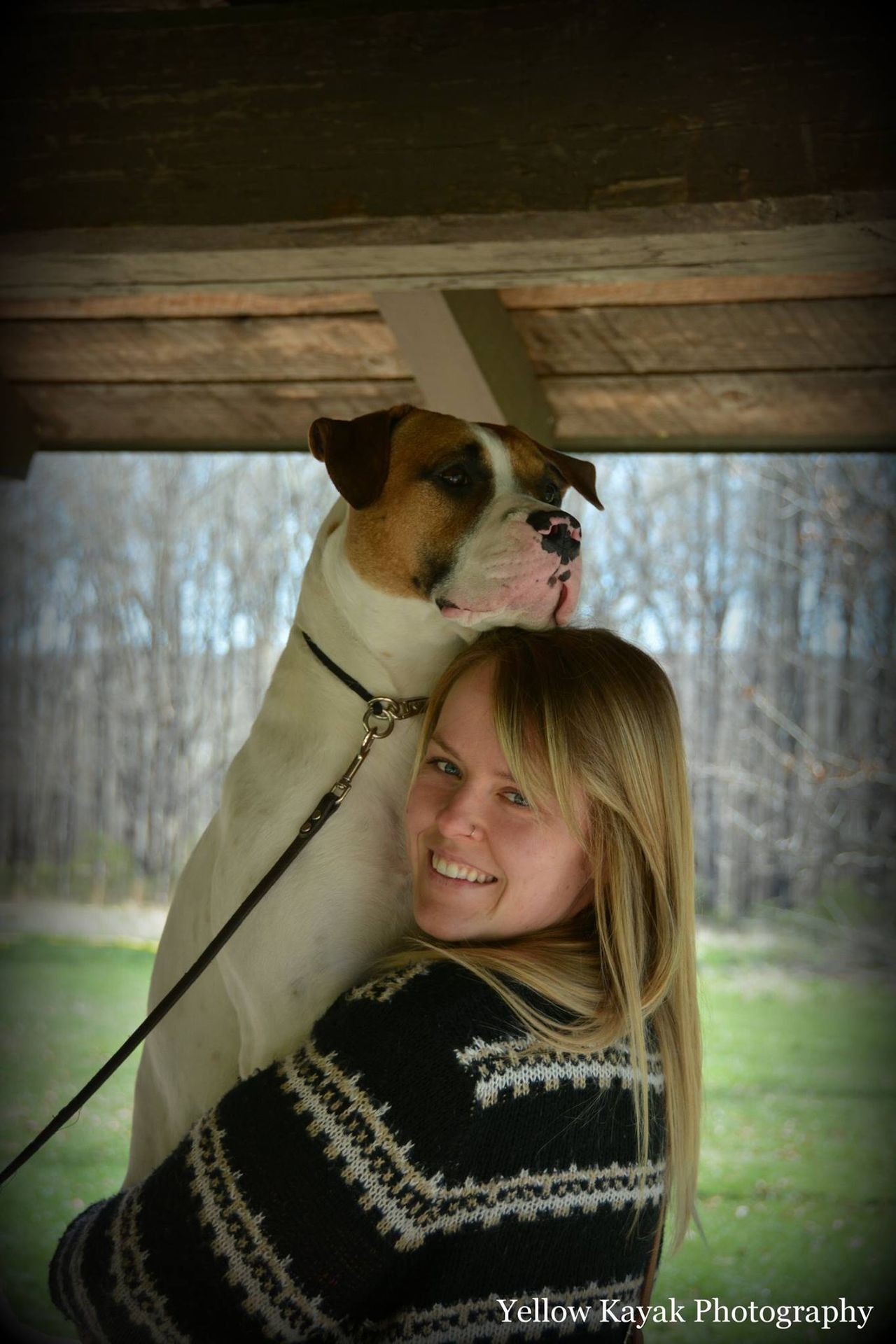 Girl with dog